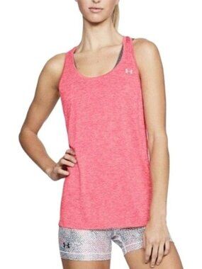 Under Armour Coral Racerback Tank Top XS Anti-Odor Lightweight
